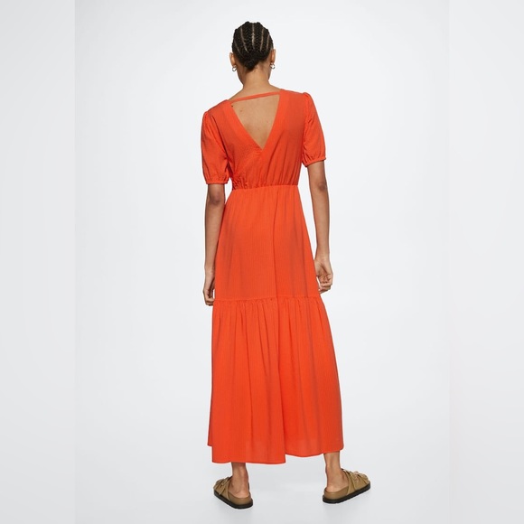 MANGO Flowy long dress - Picture 3 of 5